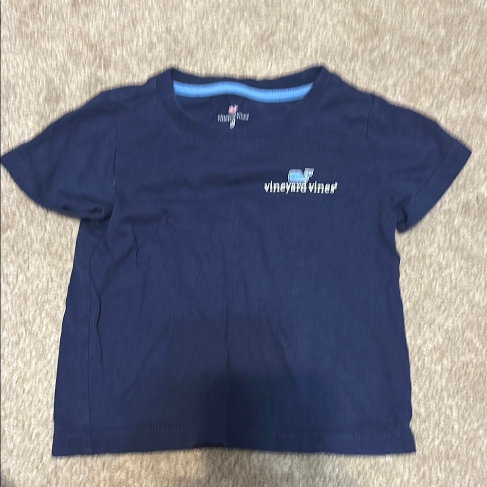 Vineyard Vines Blue Short Sleeve Tee Classic Crew Neck